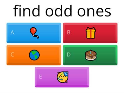 Find odd ones