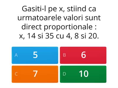 marimi direct proportionale