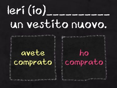 Completa con il passato prossimo