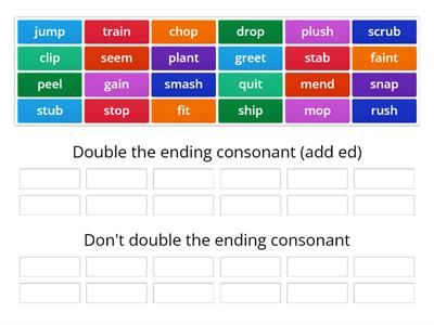 Does it Double: Doubling rule: CVC + V