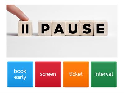 Complete Preliminary - Unit 6 - Vocabulary (going out)