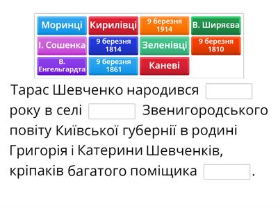 Тарас Шевченко - 210 років
