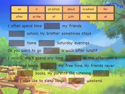 Prepositions Focus 1