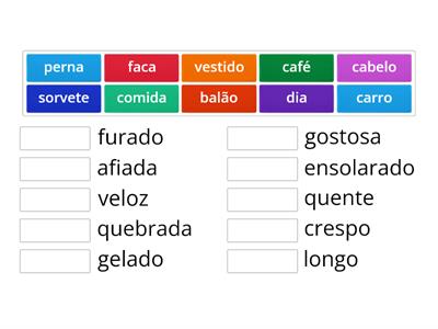 Substantivos e Adjetivos