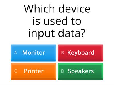 Grade 3 Computer Basics: Input & Output Devices
