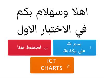 الاختبار الاول ادوات ICT