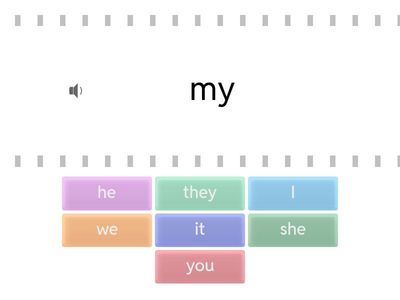 possessive pronouns