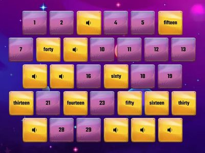 Numbers - ____teen & ____ty