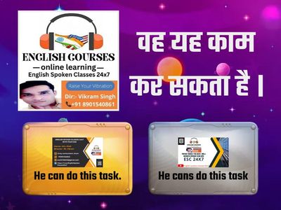 Hindi to English Translation_ Use of can & could_Mr Vikram Singh (8901540861)