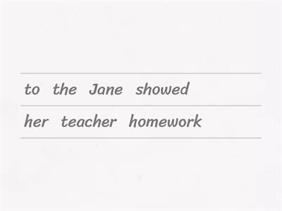 Direct and Indirect Objects 