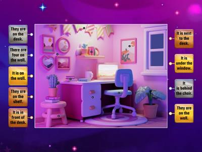 under, on, in front of, behind, next to