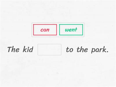 Kindergarten Red Words 