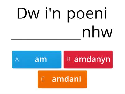 Uwch 1: Uned 13 : Adolygu Arddodiaid 2