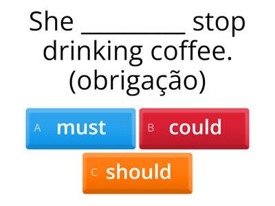 Could, Must and Should