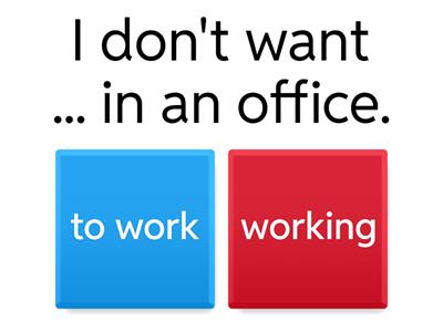 Gerund VS Infinitive