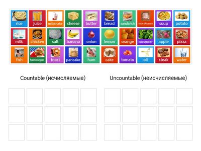 English 8. Unit 3. Countable / uncountable 