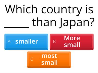 comparatives and superlatives