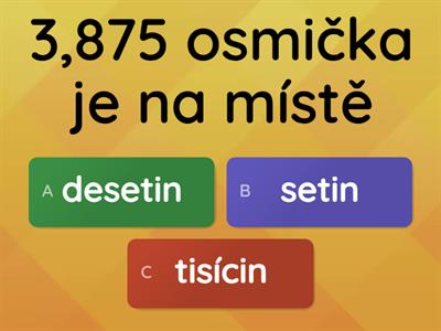 Desetinná čísla