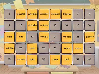 Pexeso vzory STŘ. R.