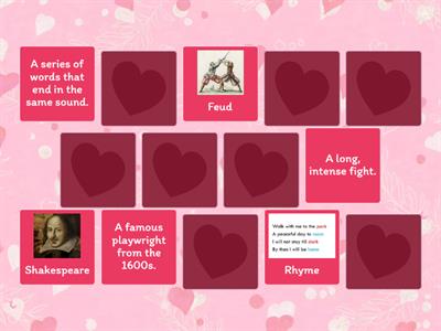 Romeo and Juliet Vocabulary Game