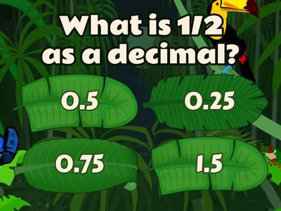 Fraction–Decimal Equivalence Quiz