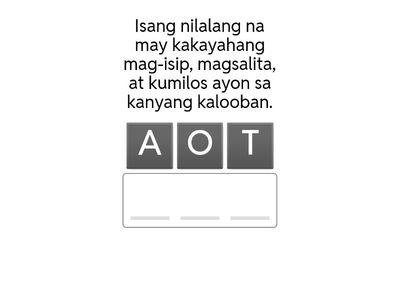 SALITA KO , BUOIN MO!