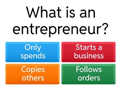 Entrepreneurship Basics Quiz