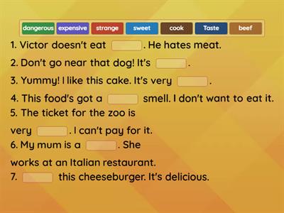 Full Blast 5 Module 5D Food facts