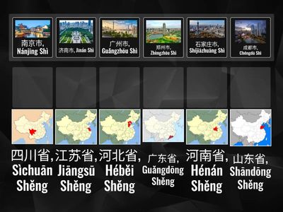 中国省 - 中国城市