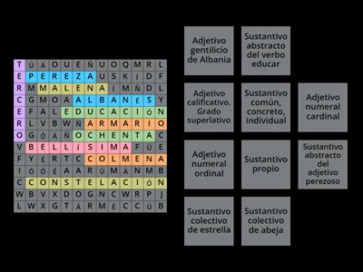 Sustantivos y adjetivos