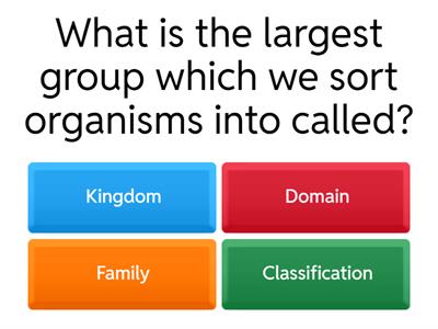 Classification quiz