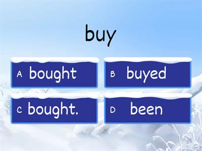 Irregular verbs 2 forms