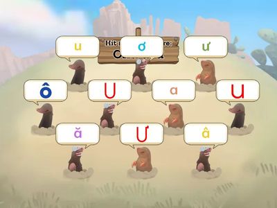 Đập chuột mang chữ U Ư