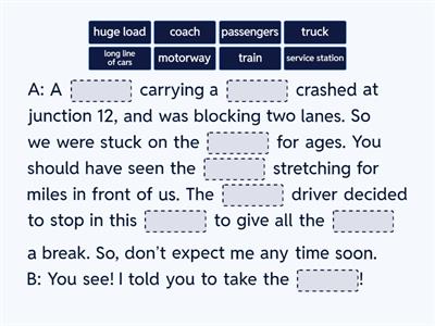 3 VOCABULARY: Transport (Workbook)