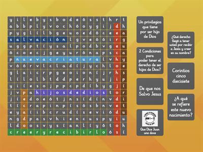 Vida Nueva Lección 1 Sopa de Letras