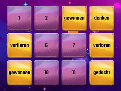 Verlieren, gewinnen, denken, bringen, singen, finden