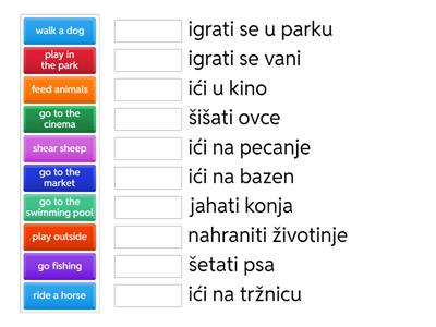 Free time activities 