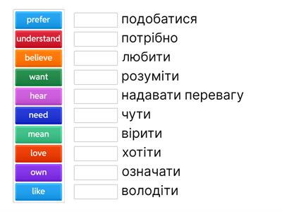 Verbs we don't usually use in Continuous 