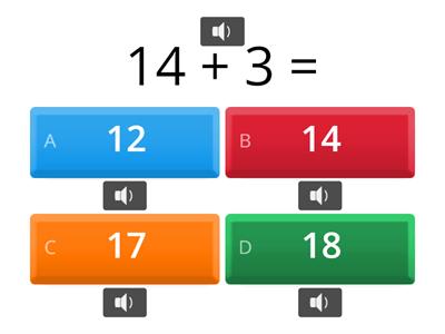 Numbers: up to 20