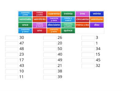  Spanish mixed numbers 1 - 50