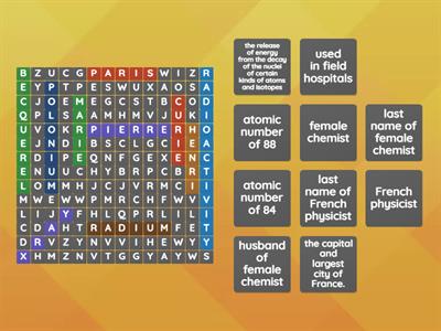 Marie Curie Crossword