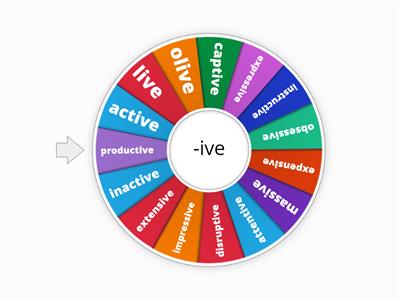 -ive exception/suffix 