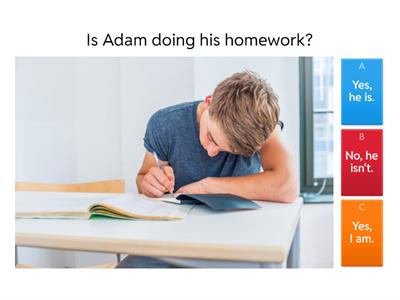 Junior 2 - Present Continuous - Interrogative