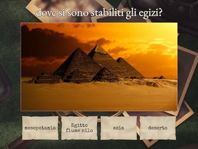 Gli egizi - classe 4 elementare