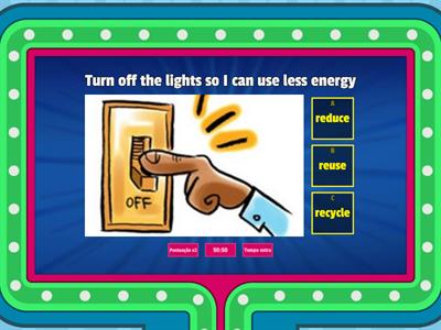 Reduce, reuse or recycle 