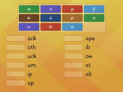 Game 31 (Wilson Step 2: 2.2) Closed Syllables with Blends