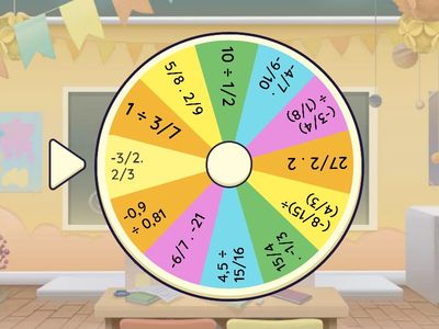 Rasyonel Sayılarda Çarpma ve Bölme Çarkı 7. sınıf