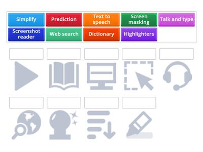 Read&Write icon match game