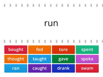 Y3 irregular verbs past tense