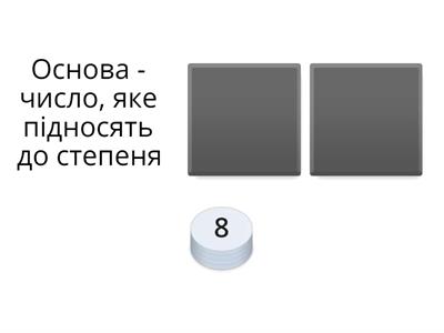 Правдиве або неправдиве твердження. Степінь з натуральним показником